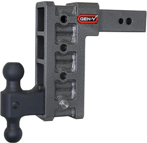 GEN-Y Hitch - GEN-Y Hitch MEGA-DUTY 2.5" Shank 9" Drop 3.5K TW 32K Hitch & GH-0161 Dual-Ball - GH-1614