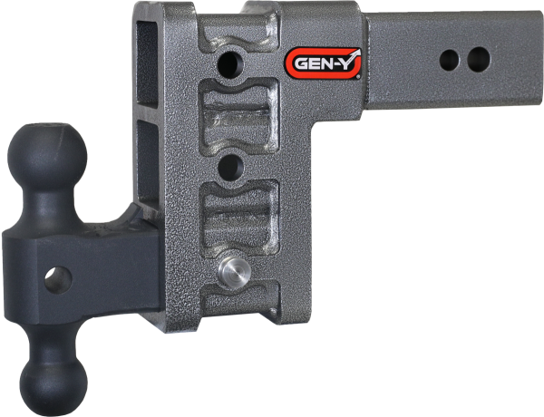 GEN-Y Hitch - GEN-Y Hitch MEGA-DUTY 3" Shank 6" Drop 3.5K TW 32K Hitch & GH-0161 Dual-Ball - GH-1713