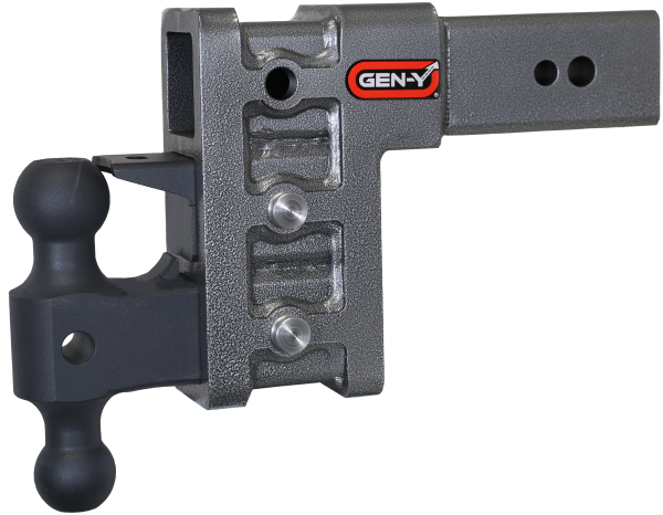 GEN-Y Hitch - GEN-Y Hitch MEGA-DUTY 3" Shank 6" Drop 3.5K TW 32K Hitch with Dual-Ball & Pintle Lock - GH-1723