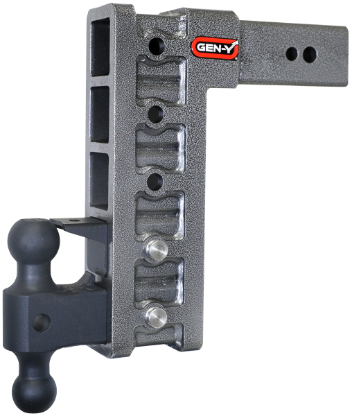 GEN-Y Hitch - GEN-Y Hitch MEGA-DUTY 3" Shank 12" Drop 3.5K TW 32K Hitch with Dual-Ball & Pintle Lock - GH-1725