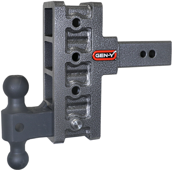 GEN-Y Hitch - GEN-Y Hitch MEGA-DUTY 2.5" Shank 6" Offset Drop 3.5K TW 32K Hitch & GH-0161 Dual-Ball - GH-1914