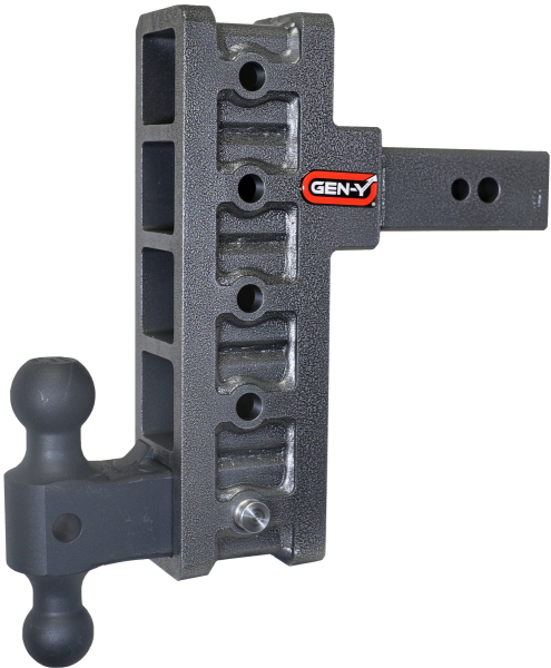 GEN-Y Hitch - GEN-Y Hitch MEGA-DUTY 2.5" Shank 9" Offset Drop 3.5K TW 32K Hitch & GH-0161 Dual-Ball - GH-1915