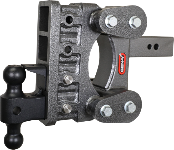 GEN-Y Hitch - GEN-Y Hitch The BOSS TORSION-FLEX 2.5" Shank 6" Drop 3.5K TW 32K Hitch Dual-Ball Pintle Lock - GH-2124