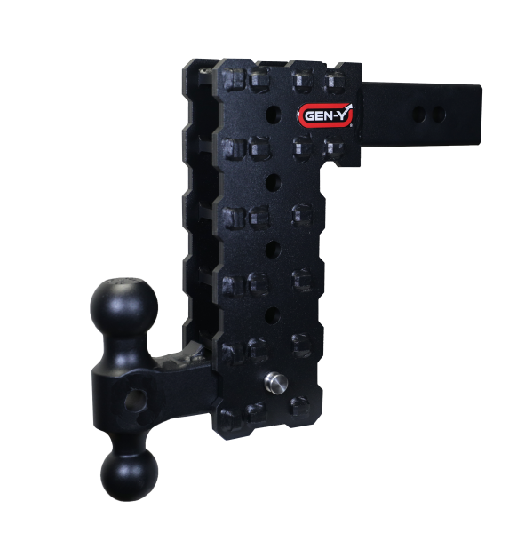 GEN-Y Hitch - GEN-Y Hitch PHANTOM-X 2.5" Solid Shank 10" Drop 1.6K TW 16K Hitch & GH-051 Dual-Ball Mount - GH-2415X