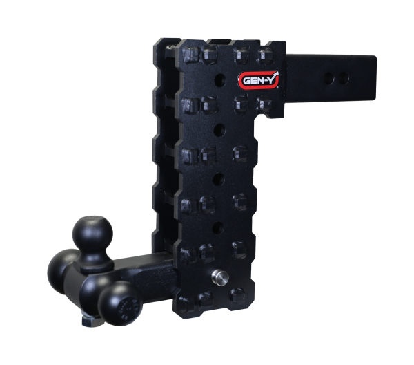 GEN-Y Hitch - GEN-Y Hitch PHANTOM-X 2.5" Solid Shank 10" Drop 1.6K TW 16K Hitch & GH-052 Tri-Ball Mount - GH-2435X