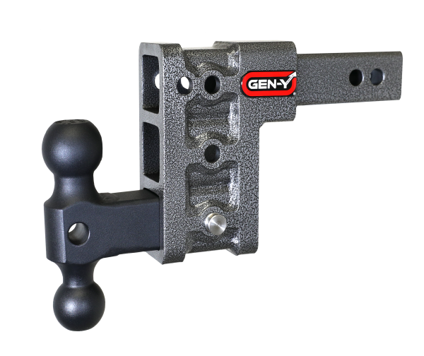 GEN-Y Hitch - GEN-Y Hitch MEGA-DUTY 2" Shank 5" Drop 1.5K TW 10K Hitch & GH-031 Dual-Ball - GH-313