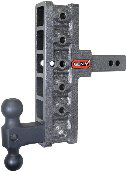 GEN-Y Hitch - GEN-Y Hitch MEGA-DUTY 2" Shank 7.5" Offset Drop 1.5K TW 10K Hitch & GH-031 Dual-Ball - GH-416