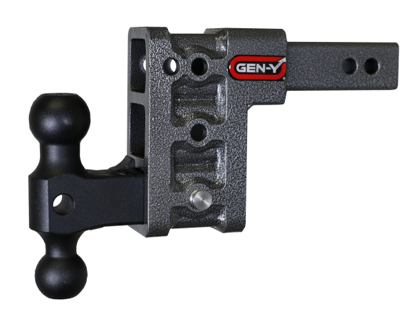 GEN-Y Hitch - GEN-Y Hitch MEGA-DUTY 2" Shank 5" Drop 2K TW 16K Hitch & GH-051 Dual-Ball - GH-513