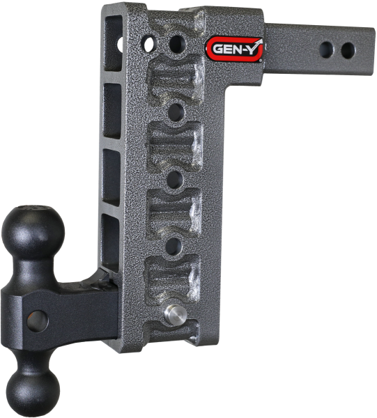 GEN-Y Hitch - GEN-Y Hitch MEGA-DUTY 2" Shank 10" Drop 2K TW 16K Hitch & GH-051 Dual-Ball - GH-515