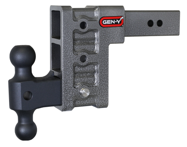 GEN-Y Hitch - GEN-Y Hitch MEGA-DUTY 2.5" Shank 6" Drop 3K TW 21K Hitch & GH-061 Dual-Ball - GH-613