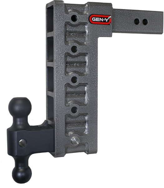 GEN-Y Hitch - GEN-Y Hitch MEGA-DUTY 2.5" Shank 12" Drop 3K TW 21K Hitch & GH-061 Dual-Ball - GH-615