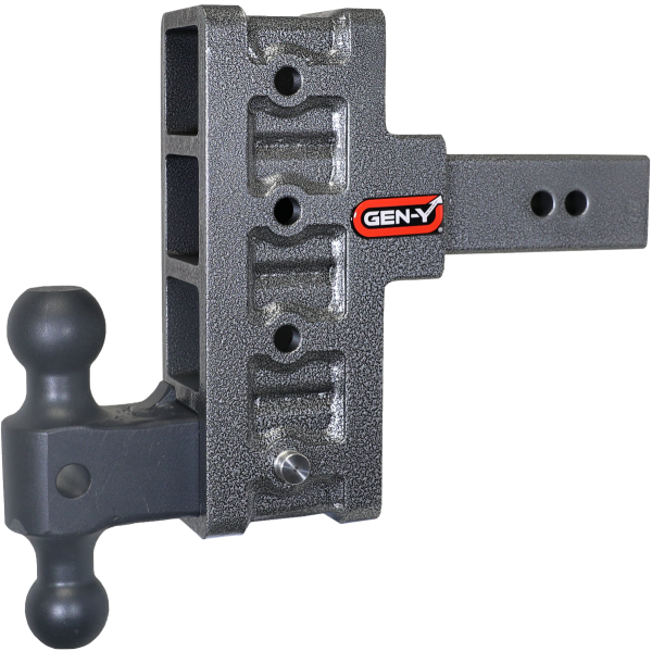 GEN-Y Hitch - GEN-Y Hitch MEGA-DUTY 2.5" Shank 6" Offset Drop 3K TW 21K Hitch & GH-061 Dual-Ball - GH-914