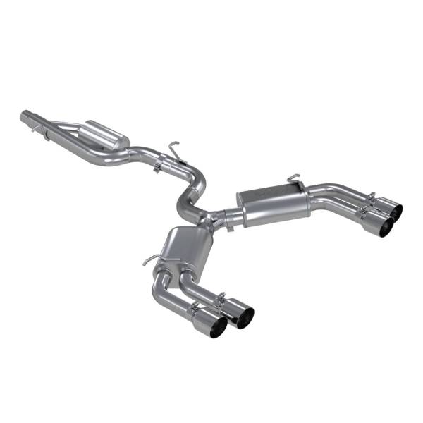 MBRP Exhaust - MBRP Exhaust 3in. Cat-BackValve DeleteQuad Split Rear ExitT304 - S4601304