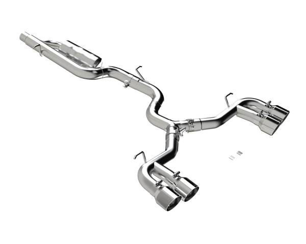 MBRP Exhaust - MBRP Exhaust 3in. Cat-BackQuad Split RearT304Valve Delete - S4612304