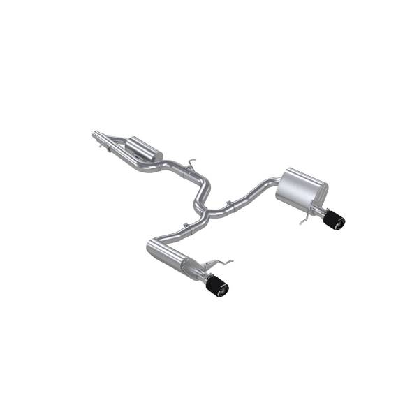 MBRP Exhaust - MBRP Exhaust 3in. Cat-Back2.5in. Dual Split RearT304CF - S46183CF