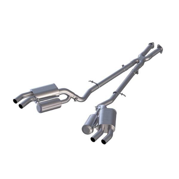 MBRP Exhaust - MBRP Exhaust 2.5in. Cat-BackDual Split Rear ExitAL - S4704AL