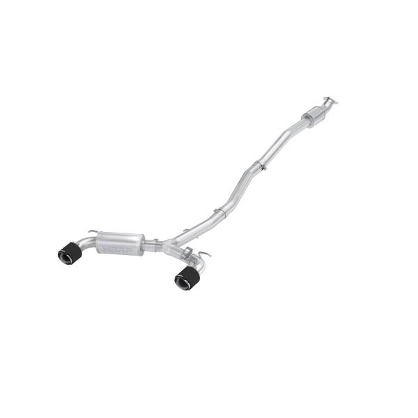 MBRP Exhaust - MBRP Exhaust 3in. Cat-BackDual Split Rear ExitActiveT304 with CF Tips - S47093CF