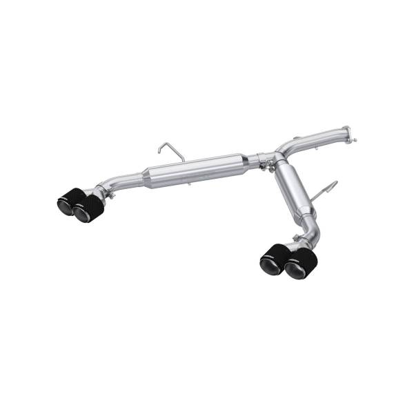 MBRP Exhaust - MBRP Exhaust 2.5in. Axle-BackDual Split Quad Rear ExitT304 with CF Tips - S47113CF