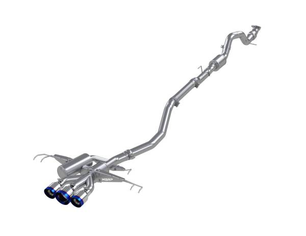 MBRP Exhaust - MBRP Exhaust 3in. Cat-BackTriple Centre Rear ExitT304BE - S49013BE