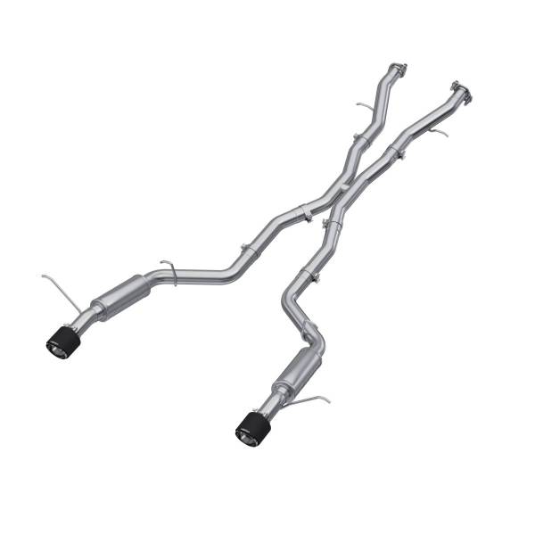 MBRP Exhaust - MBRP Exhaust 3in Cat-BackDual Rear ExitT304CF Tips - S51053CF