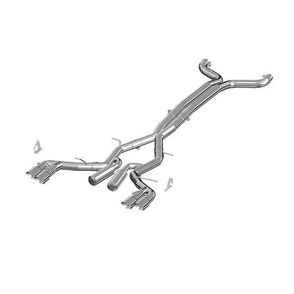 MBRP Exhaust - MBRP Exhaust 3in. Cat-BackDual Rear ExitQuad TipRaceAL - S7033AL