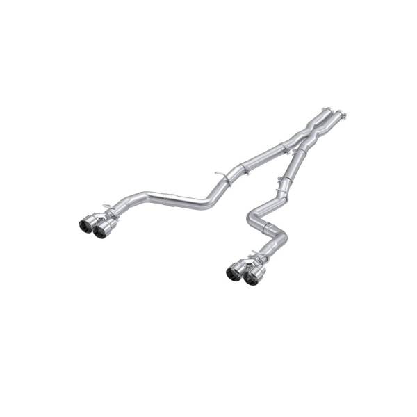 MBRP Exhaust - MBRP Exhaust 3in. Cat-BackDual Rear ExitRace VersionALQuad Tips - S7116AL