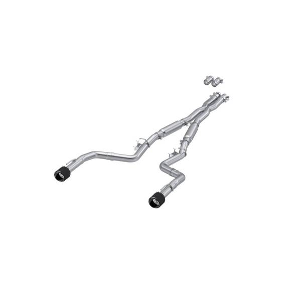 MBRP Exhaust - MBRP Exhaust 3in. Cat-BackDual Rear ExitStreet VersionT304Dual CF Tips - S71173CF