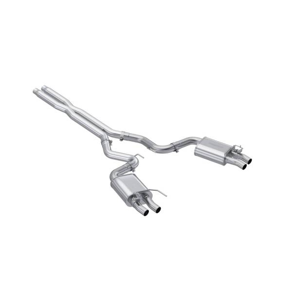 MBRP Exhaust - MBRP Exhaust 3in. Cat-BackDual MufflerQuad Rear ExitT304 - S7201304