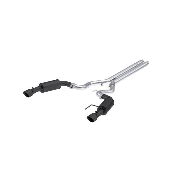 MBRP Exhaust - MBRP Exhaust 3in. Cat-BackDual Split Rear ExitStreet VersionBLK - S7251BLK