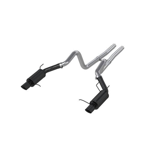 MBRP Exhaust - MBRP Exhaust 3in. Cat-BackDual Split Rear ExitStreet VersionBLK - S7258BLK