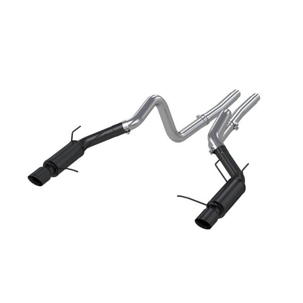 MBRP Exhaust - MBRP Exhaust 3in. Cat-BackDual Split Rear ExitRace VersionBLK - S7264BLK