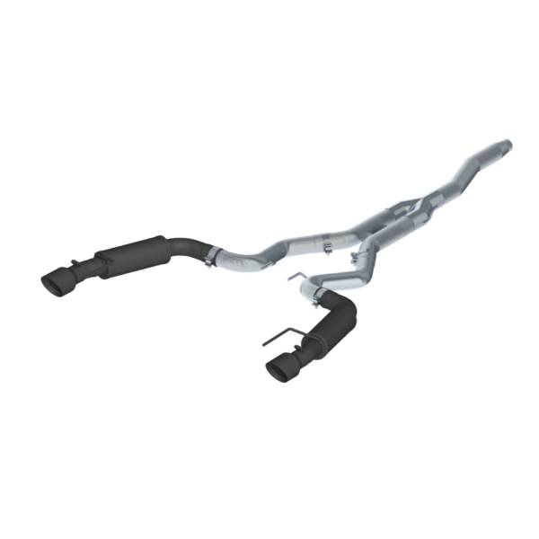 MBRP Exhaust - MBRP Exhaust 3in. Cat-BackDual Split Rear ExitRace VersionBLK - S7275BLK