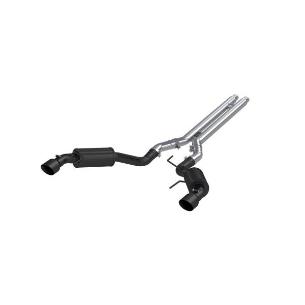 MBRP Exhaust - MBRP Exhaust 3in. Cat-BackDual Split Rear ExitStreet VersionBLK - S7277BLK