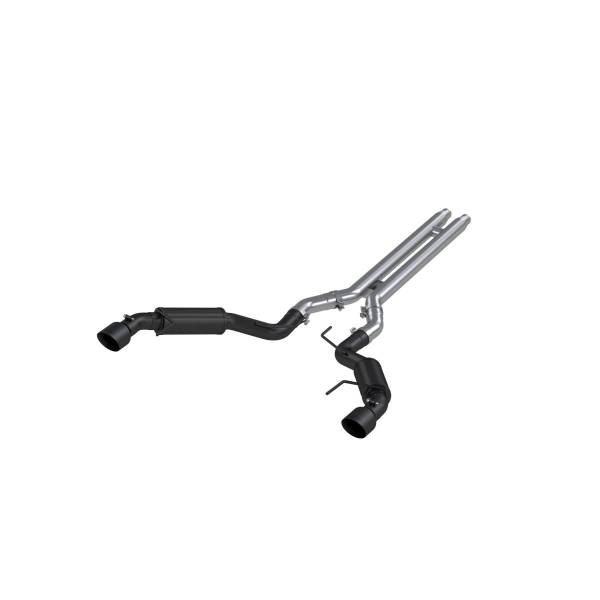 MBRP Exhaust - MBRP Exhaust 3in. Cat-BackDual Split Rear ExitRace VersionBLK - S7278BLK