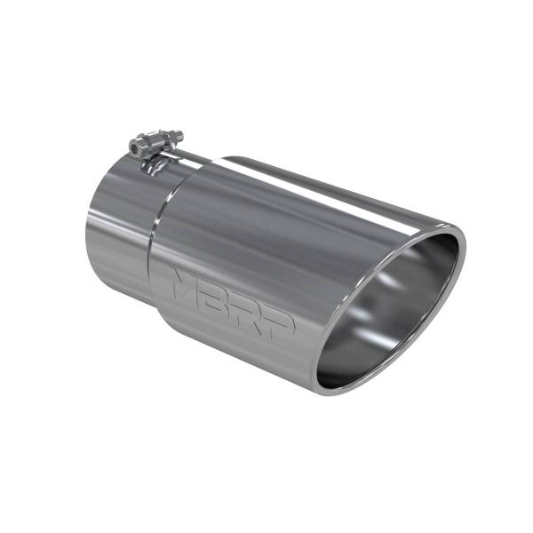 MBRP Exhaust - MBRP Exhaust Tip6in. O.D. Angled Rolled End 5in. inlet 12in. lengthT304. - T5075