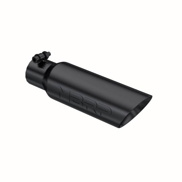MBRP Exhaust - MBRP Exhaust Tip3in. O.D. Dual Wall Angled 2in. inlet 12in. LengthBLK - T5106BLK