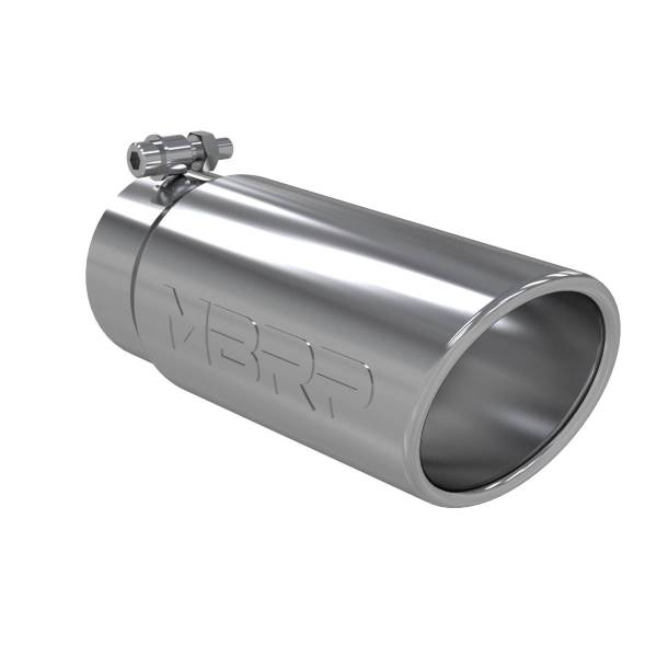 MBRP Exhaust - MBRP Exhaust Tip4in. O.D. Angled Rolled End 3in. inlet 10in. lengthT304. - T5112