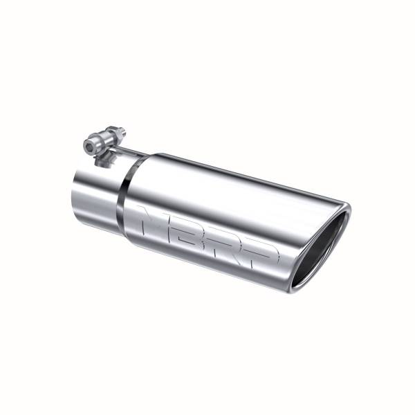 MBRP Exhaust - MBRP Exhaust Tip3in. O.D. Angled Rolled End 3in. inlet 10in. lengthT304. - T5115