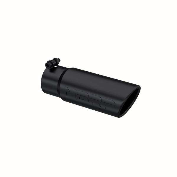 MBRP Exhaust - MBRP Exhaust Tip3in. O.D. Angled Rolled End3in. I.D. inlet10in. lengthBLK. - T5115BLK