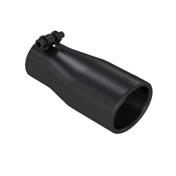 MBRP Exhaust - MBRP Exhaust Tip3 in. O.D. Oval 2in. inlet 7 1/16in. lengthBLK. - T5116BLK