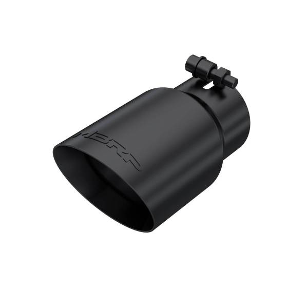 MBRP Exhaust - MBRP Exhaust Tip4in. O.D.Dual Wall Angled3in. inlet8in. Length. - T5122BLK