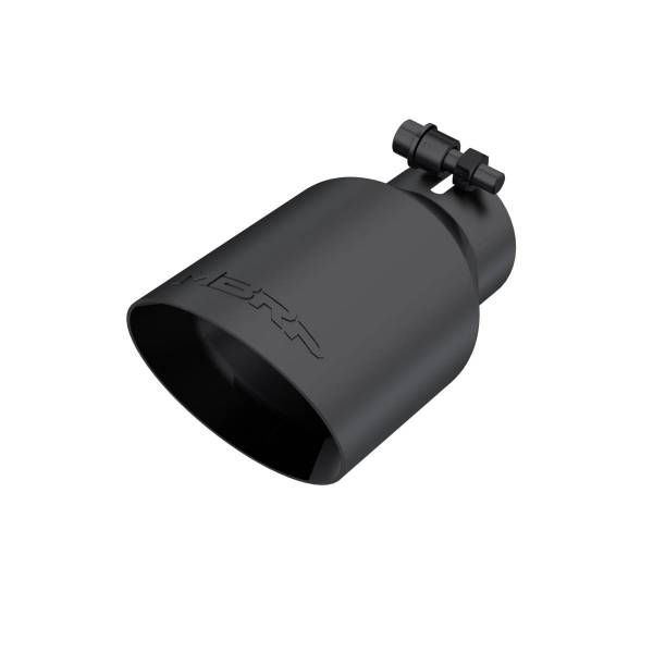 MBRP Exhaust - MBRP Exhaust Tip4in. O.D.Dual Wall Angled2in. inlet8in. lengthBLK. - T5123BLK