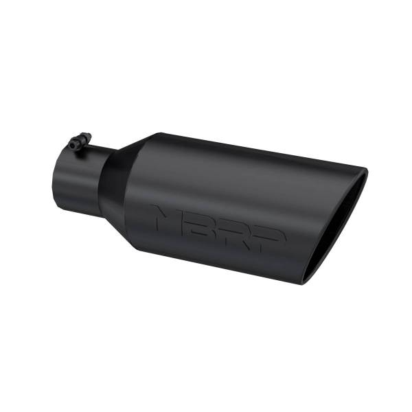 MBRP Exhaust - MBRP Exhaust Tip7in. O.D.Rolled End4in. inlet 18in. in lengthBLK - T5126BLK