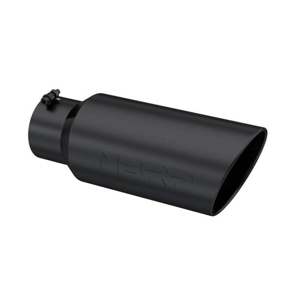 MBRP Exhaust - MBRP Exhaust Tip7in. O.D.Rolled End5in. inlet 18in. in lengthBLK. - T5127BLK