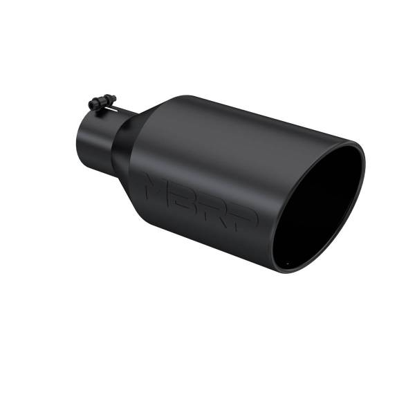 MBRP Exhaust - MBRP Exhaust Tip8in. O.D.Rolled End4in. inlet 18in. in lengthBLK. - T5128BLK