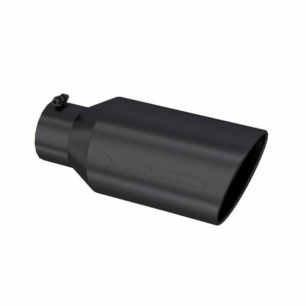 MBRP Exhaust - MBRP Exhaust Tip8in. O.D.Rolled End5in. inlet 18in. in lengthBLK. - T5129BLK