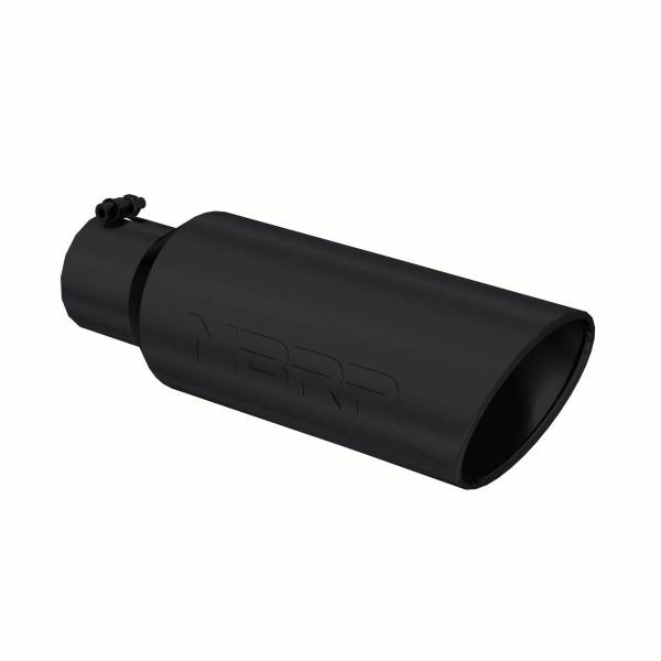 MBRP Exhaust - MBRP Exhaust Tip6in. O.D.Rolled end4in. inlet 18in. in lengthBLK - T5130BLK