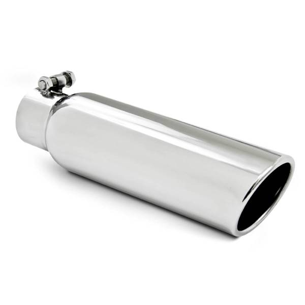 MBRP Exhaust - MBRP Exhaust 3.5in. OD2.5in. inlet12in. in lengthAngled Cut Rolled EndT304. - T5148