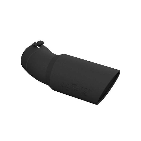 MBRP Exhaust - MBRP Exhaust Tip6in OD5in Inlet15.5in Length30° BendBLK - T5154BLK
