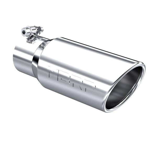 MBRP Exhaust - MBRP Exhaust Tip4in OD3in Inlet10in LengthRolled EndT304 - T5155